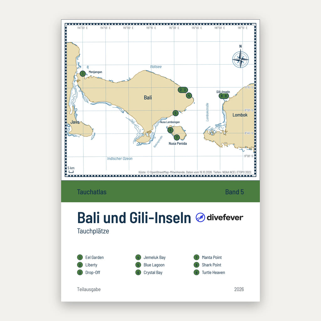 Tauchplätze auf Bali und den Gili-Inseln