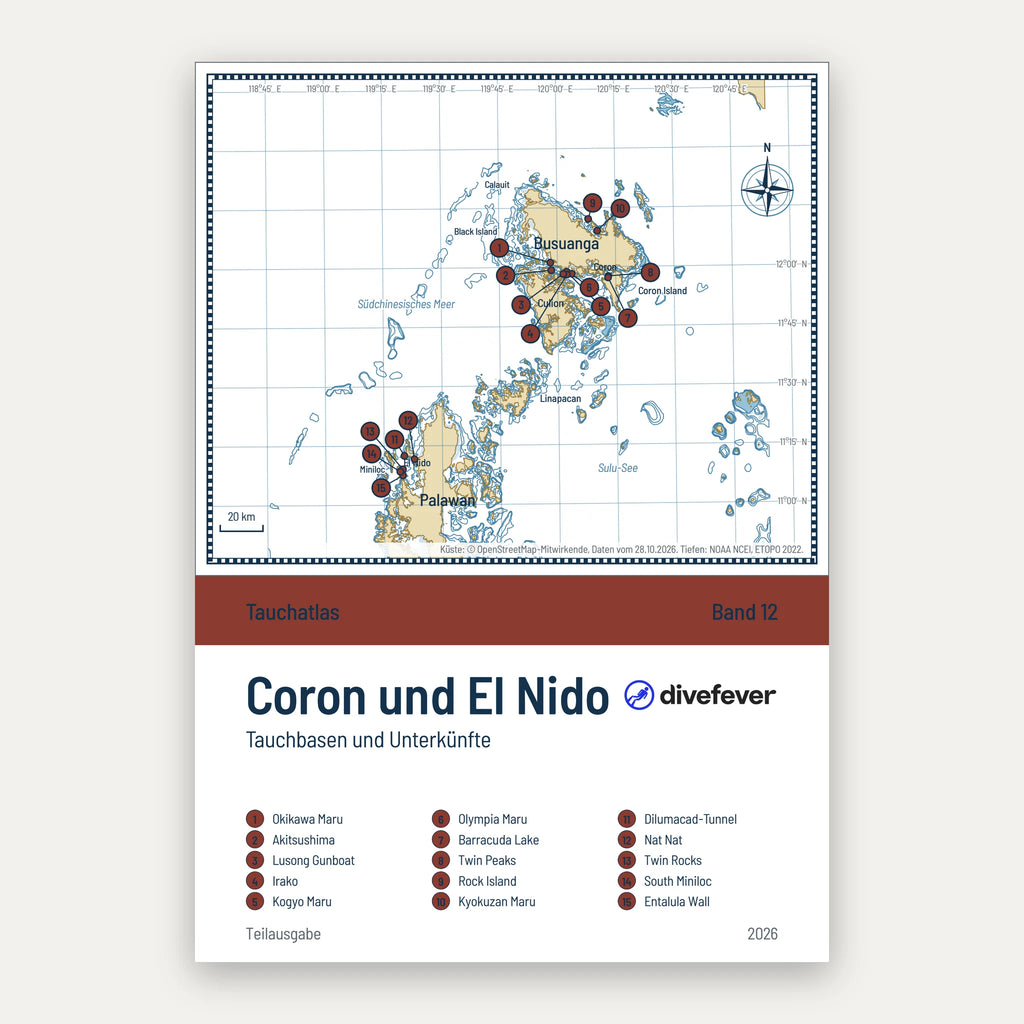 Tauchbasen und Unterkünfte in Coron und El Nido