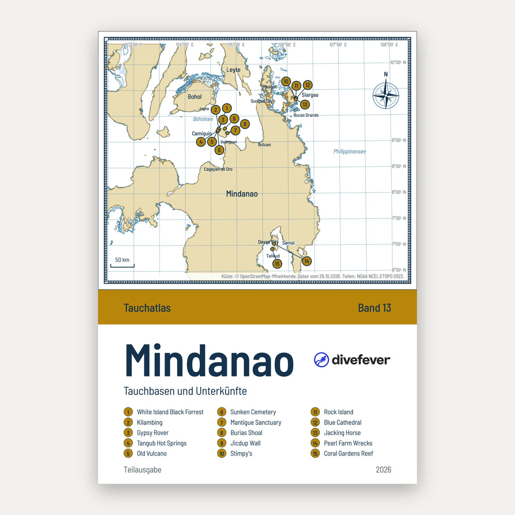 Tauchbasen und Unterkünfte auf Mindanao