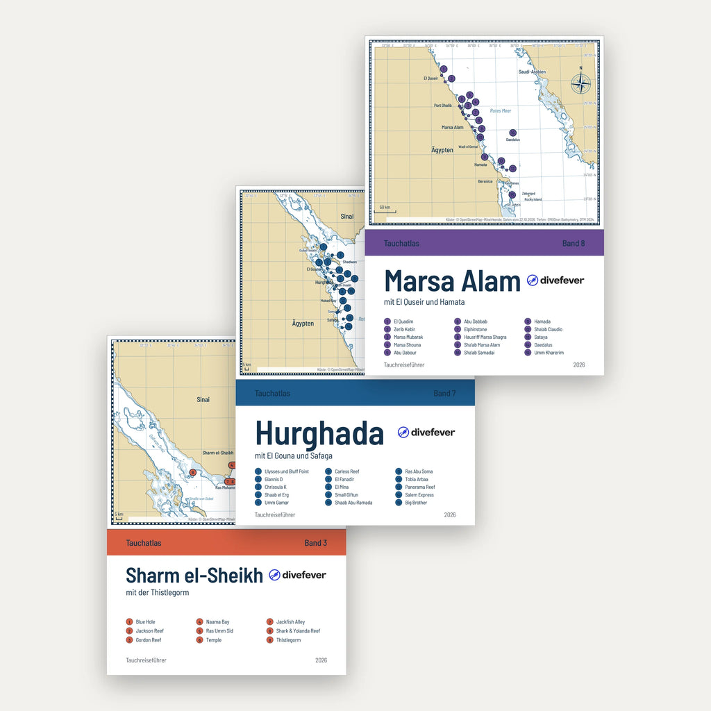 Egypt Diving Atlas, all three volumes