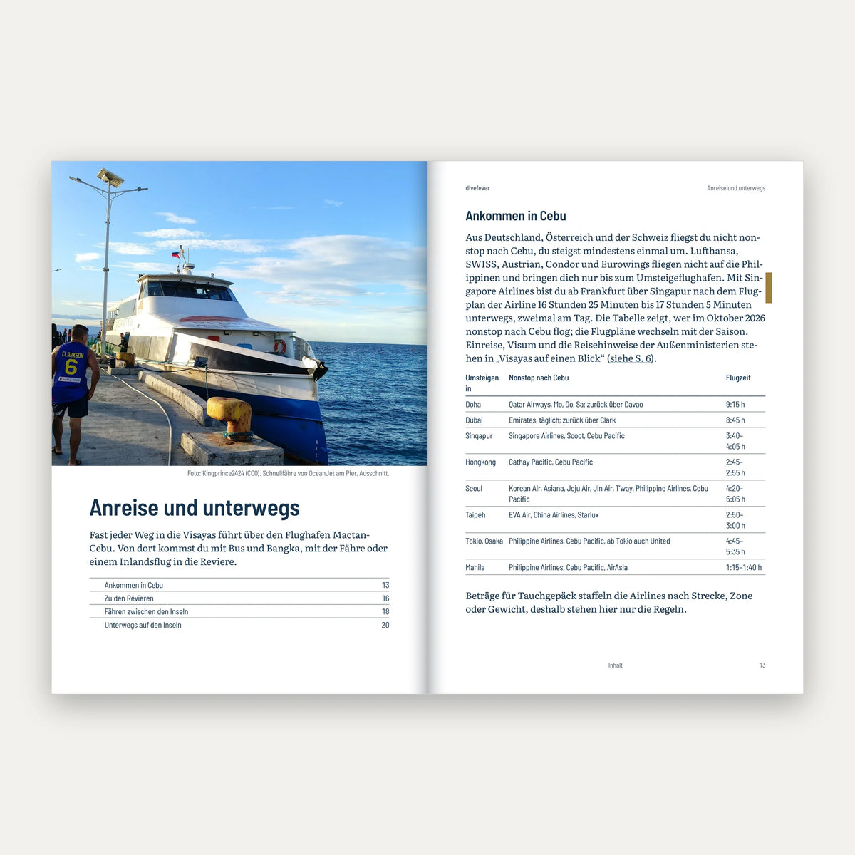 Anreise in die Visayas und Reiseinformationen